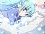  aqua_hair eru game_cg long_hair nimura_yuushi osananajimi_wa_daitouryou snow twintails violet_eyes 