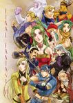  3girls 6+boys 8boys bare_shoulders beard black_hair blonde_hair blue_eyes blue_ribbon brown_eyes cape cayenne_garamonde celes_chere choker dagger edgar_roni_figaro elbow_gloves everyone facial_hair final_fantasy final_fantasy_vi fingerless_gloves gau gloves gogo green_eyes green_hair grey_hair hair_ornament hat hige_tei higeking lock_cole long_hair mash_rene_figaro moogle multiple_boys multiple_girls mustache ninja ponytail purple_eyes relm_arrowny ribbon setzer_gabbiani shadow_(ff6) short_hair staff stragus_magus sword tina_branford trench_coat trenchcoat umaro violet_eyes weapon yellow_eyes yeti_(creature) 