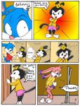  animaniacs babs_bunny buster_bunny comic dot_warner juanomorfo tiny_toon_adventures 