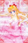  aino_minako bath bishoujo_senshi_sailor_moon blonde_hair blue_eyes bow hair_bow lisa_rau minako_aino sailor_moon 