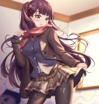  cream girls_frontline icwine pantyhose seifuku skirt_lift wa2000_(girls_frontline) 