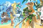  3:2 anthro beach big_butt bikini breasts butt canid canine canis cetacean clothing domestic_cat domestic_dog felid feline felis female furgonomics giraffe giraffid group mammal marine multi_breast overweight overweight_female rodent sciurid seaside summer swimwear ursid utsuki_maito water 