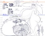  &lt;3 abbi_(kilinah) anthro arrow barefoot belly belly_expansion big_belly big_breasts big_butt blush bodily_fluids breast_expansion breasts butt chart clothing dialogue duo english_text expansion female giant_panda growth hair height_chart height_growth hi_res huge_breasts huge_butt hyper hyper_breasts immobile inflation lagomorph leporid long_ears long_hair lunarspy lying_on_breasts macro mammal monochrome nude number overweight rabbit shi_yu_(lunarspy) short_tail slightly_chubby speech_bubble text thick_thighs tongue tongue_out transformation ursid weight_gain wide_hips 