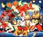  anthro blaziken bodily_fluids burning charizard cinderace claws cum cum_inside delphox ejaculation elemental_manipulation emboar evergreen_tree feet female female/female fire fire_manipulation genital_fluids grin group hi_res humanoid humanoid_feet incineroar infernape male male/female moon nintendo no893 open_mouth orgasm orgasm_face palm_tree pok&eacute;mon pok&eacute;mon_(species) smile star stick summer sun sunset telekinesis tree typhlosion video_games water 