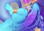  anthro aurelion_sol_(lol) claws dragon featureless_crotch league_of_legends male mammal mbvgfw1108 mythology riot_games simple_background solo video_games 