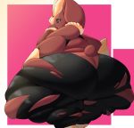  2020 ambiguous_gender anthro big_butt brown_body brown_fur butt clothed clothing digital_media_(artwork) embarrassed fur hi_res huge_butt huge_hips huge_thighs hyper hyper_butt hyper_hips hyper_thighs lagomorph legwear looking_back lopunny mammal mega_evolution mega_lopunny morbidly_obese morbidly_obese_ambiguous morbidly_obese_anthro multicolored_body nintendo obese obese_ambiguous obese_anthro overweight overweight_ambiguous overweight_anthro pok&eacute;mon pok&eacute;mon_(species) portrait simple_background smile solo standing stockings tdookus thick_thighs thigh_highs video_games wide_hips 