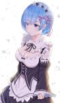  cleavage maid re_zero_kara_hajimeru_isekai_seikatsu rem_(re_zero) so_korokoro 