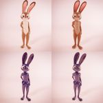  1:1 3d_(artwork) anthro digital_media_(artwork) disney hi_res hunter hunter_(rubber) lagomorph leporid male mammal rabbit rubber rubber_(artist) solo widescreen zootopia 