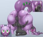  ambiguous_gender ambiguous_on_anthro anthro bent_over big_butt blush bodily_fluids butt butt_grab cheek_spots clitoral_hood cunnilingus duo female female_on_human genital_fluids genitals goodra green_cheeks green_eyes green_tail hand_on_butt hi_res holding_butt huge_butt human human_on_anthro interspecies kneeling larger_anthro larger_female mammal monotone_body monotone_skin nintendo nude oral pok&eacute;mon pok&eacute;mon_(species) pok&eacute;philia purple_body purple_tail pussy pussy_juice raised_tail semi-anthro sex size_difference slime slimefur smaller_ambiguous smaller_human stinkface sweat tears teeth thick_thighs vaginal video_games wide_hips 