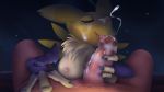  16:9 agious anthro bodily_fluids breasts cum cumshot digimon digimon_(species) duo ejaculation female female_on_human first_person_view genital_fluids genitals hi_res human human_on_anthro interspecies male male/female male_on_anthro mammal nintendo oral penis renamon video_games widescreen 