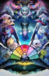  alphys asgore_dreemurr asriel_dreemurr crown everyone evil_smile fangs flowey_(undertale) frisk_(undertale) glasses goat_horns heart highres hood hoodie horns looking_at_viewer mettaton mini_crown monster_boy monster_girl monster_kid_(undertale) muffet napstablook onemegawatt papyrus_(undertale) sans scarf sharp_teeth shorts smile spoilers teeth toriel undertale undyne 