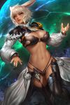  animal_ears bra final_fantasy final_fantasy_xiv nudtawut_thongmai pantsu stockings thighhighs y&#039;shtola 