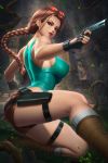  garter gun lara_croft megane no_bra nudtawut_thongmai tomb_raider 