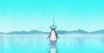  arms_at_sides bird day eiscue eiscue_(noice) gen_8_pokemon highres hyogonosuke ice looking_at_viewer no_humans outdoors penguin pokemon pokemon_(creature) reflection standing 