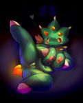  &lt;3 3_horns :3 areola beckoning big_areola big_areolas big_nipples blurred_background blush bodily_fluids breast_fondling breast_squish breasts ceratopsian cute_expression cute_face dinosaur elemental_creature elpatrixf female flora_fauna fondling fur genitals gesture green_body green_fur hand_on_breast hidden_signature horn lactating leaf_mane leaf_tail looking_at_viewer lying mara_(nexomon) multi_horn navel nexomon nexomon_(species) nipples non-mammal_breasts on_back orange_body orange_eyes orange_fur orange_horn orange_nipples ornithischian plant presenting presenting_pussy pussy reptile scalie semi-anthro short_stack signature simple_background slightly_chubby smile smiling_at_viewer solo squish tan_body tan_fur triceratops window 