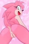  ! &lt;3 amy_rose anthro anus arrow butt eulipotyphlan female genitals hedgehog mammal nude presenting presenting_anus presenting_hindquarters presenting_pussy pussy solo sonic_the_hedgehog_(series) thanu 