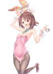  bunny_girl fishnets heels no_bra pantyhose pokemon pokemon_sword_and_shield tail ukiwakisen yuuri_(pokemon) 