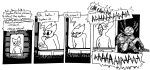  a.v.i.a.n. absurd_res afuckingcamel-zenge-art_(artist) ai avian black_and_white chucklefish clothed clothing comic dialogue english_text female greeting hi_res hylotl kenta_(afuckingcamel) male monochrome starbound text video_games 