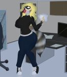  anthro clothed clothing female gender_transformation hi_res human_to_anthro intersex intersex/female magic mammal mtf_transformation procyonid raccoon species_transformation story story_in_description transformation xchiseaxmargaritax 