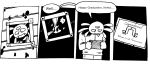  absurd_res afuckingcamel-zenge-art_(artist) alien black_and_white chucklefish clothed clothing comic dialogue english_text hi_res hylotl kenta_(afuckingcamel) male monochrome starbound text traditional_media_(artwork) video_games 