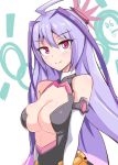 1girl azure_striker_gunvolt breasts character_request cleavage closed_mouth cougar1404 large_breasts long_hair looking_at_viewer purple_hair solo 