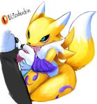  anthro beelzemon blitzdrachin canid conditional_dnp digimon digimon_(species) female genitals hi_res male male/female mammal oral patreon penis renamon sex 