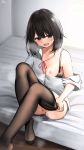  bra censored cleavage open_shirt pantyhose pussy ramchi seifuku undressing 