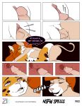  anthro comic demon domestic_cat eon felid feline felis female genitals hazel hi_res incest_(lore) magic_user male mammal mother nsfw_spells parent patreon_reward penis pg12 pussy son spells summoning witch witchcraft zombikiss 