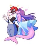  &lt;3 absurd_res andrea_rossi_(hazardtime) anthro blush cetacean clothed clothing delphinoid dress duo female female/female hi_res kissing mammal marine oceanic_dolphin orca rd406 samantha_stathis surprise toothed_whale 