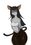  :&lt; anthro biped black_hair black_nose breasts clothed clothing countershading crop_top domestic_cat felid feline felis female fully_clothed fur glistening glistening_clothing grey_body grey_countershading grey_fur hair hi_res long_hair looking_at_viewer mammal midriff monotone_hair multicolored_body multicolored_fur navel red_sclera rtr shirt simple_background slim small_breasts solo standing thick_thighs tight_clothing topwear two_tone_body two_tone_fur white_background white_eyes wide_hips yoga_pants 