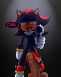  4:5 anthro balls black_background black_body black_fur black_nose chest_tuft clothing countershading demanding dialogue erection eulipotyphlan first_person_view foot_fetish foot_play footjob footwear fur genitals gloves grey_background gun gunpoint half-closed_eyes handwear hedgehog hi_res human human_on_anthro humanoid_genitalia humanoid_hands humanoid_penis interspecies looking_at_viewer male male/male mammal narrowed_eyes open_mouth penis ranged_weapon red_body red_eyes red_fur sbork sex shadow_the_hedgehog shoes simple_background sonic_the_hedgehog_(series) speech_bubble standing talking_to_viewer tan_body tan_countershading tan_skin tuft vein veiny_penis weapon white_body white_fur 