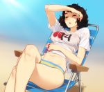  bikini feguimel kawakami_sadayo nipples no_bra persona_5 see_through swimsuits tagme wet 