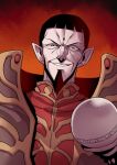  1boy beard black_hair commentary_request facial_hair highres looking_at_viewer record_of_lodoss_war smile solo staff tukiwani 