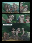  anthro canid canine canis comic hi_res kidnapping male mammal tribal wolf young zaush 