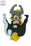  2014 abdominal_bulge ahegao anal blush eye_roll female genitals gerph humanoid imp legs_up looking_pleasured midna nintendo pussy simple_background the_legend_of_zelda tongue tongue_out twilight_princess video_games 