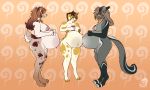  5:3 barefoot belly big_belly big_breasts breasts canid canine canis domestic_dog erect_nipples female mammal nipples nude pregnant whiterabbit95 wide_hips 