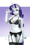  2:3 5_fingers absurd_res anthro bra clothing cutie_mark digital_media_(artwork) equid equine eyebrows eyelashes female fingers friendship_is_magic garter_belt garter_straps hasbro hi_res horn lace lace_bra lace_panties legwear lingerie mammal my_little_pony mykegreywolf rarity_(mlp) simple_background solo stockings text thigh_highs translucent translucent_bra translucent_clothing translucent_underwear underwear unicorn unicorn_horn url 