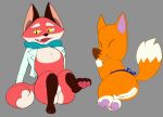  animal_crossing anthro apron backsack balls butt canid canine cartoon_network clothing crazy_redd cute_fangs duo falls-down-steps fox genitals male mammal mao_mao:_heroes_of_pure_heart nintendo pawpads presenting presenting_hindquarters rufus_(mao_mao:_heroes_of_pure_heart) smug video_games 