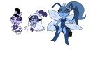  16:9 age_difference anasia123 arthropod batterfly blue_body blue_exoskeleton butterfly exoskeleton fak&eacute;mon female feral hi_res humanoid insect lepidopteran monchara older_female purple_body purple_exoskeleton vicaterie widescreen younger_female 