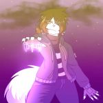  1:1 anthro brown_hair crazy_guy_(artist) digital_media_(artwork) domestic_cat felid feline felis fur hair male mammal solo white_body 