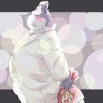  1:1 2020 anthro belly blush bottomwear clothing hi_res humanoid_hands kemono male meimei_kia overweight overweight_anthro overweight_male pants shirt solo tokyo_afterschool_summoners topwear tsathoggua video_games 