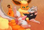  absurd_res anal anal_penetration animal_genitalia balls blue_eyes brown_body brown_fur butt cappy_(cappyowo) claws duo eeveelution eyewear flareon fur genitals glasses green_eyes hi_res knot linoone male male/male male_penetrated male_penetrating male_penetrating_male nintendo orange_body orange_fur paws penetration penis pok&eacute;mon pok&eacute;mon_(species) sallandril tan_body tan_fur video_games vovo 