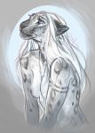 2020 anthro areola blue_eyes breasts digital_media_(artwork) eyebrows eyelashes felid female leopard mammal nipples nude pantherine saf solo 