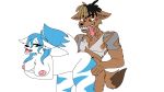  16:9 age_difference anasia123 anthro breasts canid canine duo female fox hand_on_butt hi_res loltia looking_back looking_down male mammal older_female were werecanid werecanine werewolf widescreen xxxtentacion 