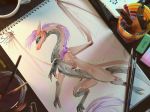  artwork_(digital) big_(disambiguation) blue_eyes cera digital_drawing_(artwork) digital_media_(artwork) don_bluth dragon female feral paws scalie sketch sketch_page solo sunny_way the_land_before_time western_dragon wings 