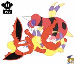  animated ariados flareon psyredtails surfing_charizard 