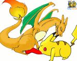  animated charizard pikachu pokemon surfing_charizard 