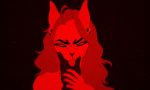  angry anthro blonde_hair catherinemeow claws disembodied_hand domestic_cat fangs felid feline felis female fur hair mammal simple_background solo tongue tongue_out white_body white_fur 