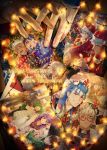  2boys archer archer_alter artoria_pendragon_(all) blue_hair blush bodysuit caster christmas christmas_tree cu_chulainn_(fate)_(all) cu_chulainn_(fate/grand_order) cu_chulainn_alter_(fate/grand_order) dark_skin dark_skinned_male earrings emiya_alter fate/grand_order fate/stay_night fate_(series) g0ringo happy_new_year highres holding_hands interlocked_fingers jack_the_ripper_(fate/apocrypha) jeanne_d&#039;arc_(fate)_(all) jeanne_d&#039;arc_alter_santa_lily jewelry kuzuki_souichirou lancer laughing long_hair male_focus matou_sakura merry_christmas multiple_boys new_year ornament photo_(object) ponytail red_eyes saber short_hair tohsaka_rin white_hair 