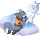  anthro areola breasts cunnilingus duo female fingering fluffy hi_res humanoid kneeling lucario lunarstells male male/female ninetales nintendo nipples oral pok&eacute;mon pok&eacute;mon_(species) regional_form_(pok&eacute;mon) sex tails_(disambiguation) vaginal video_games 